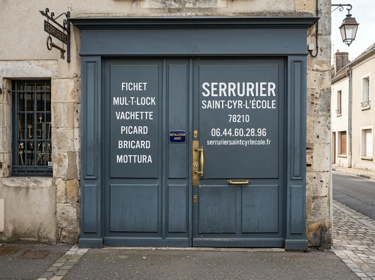 Installateur agréé · double-porte avec plaque des marques posées